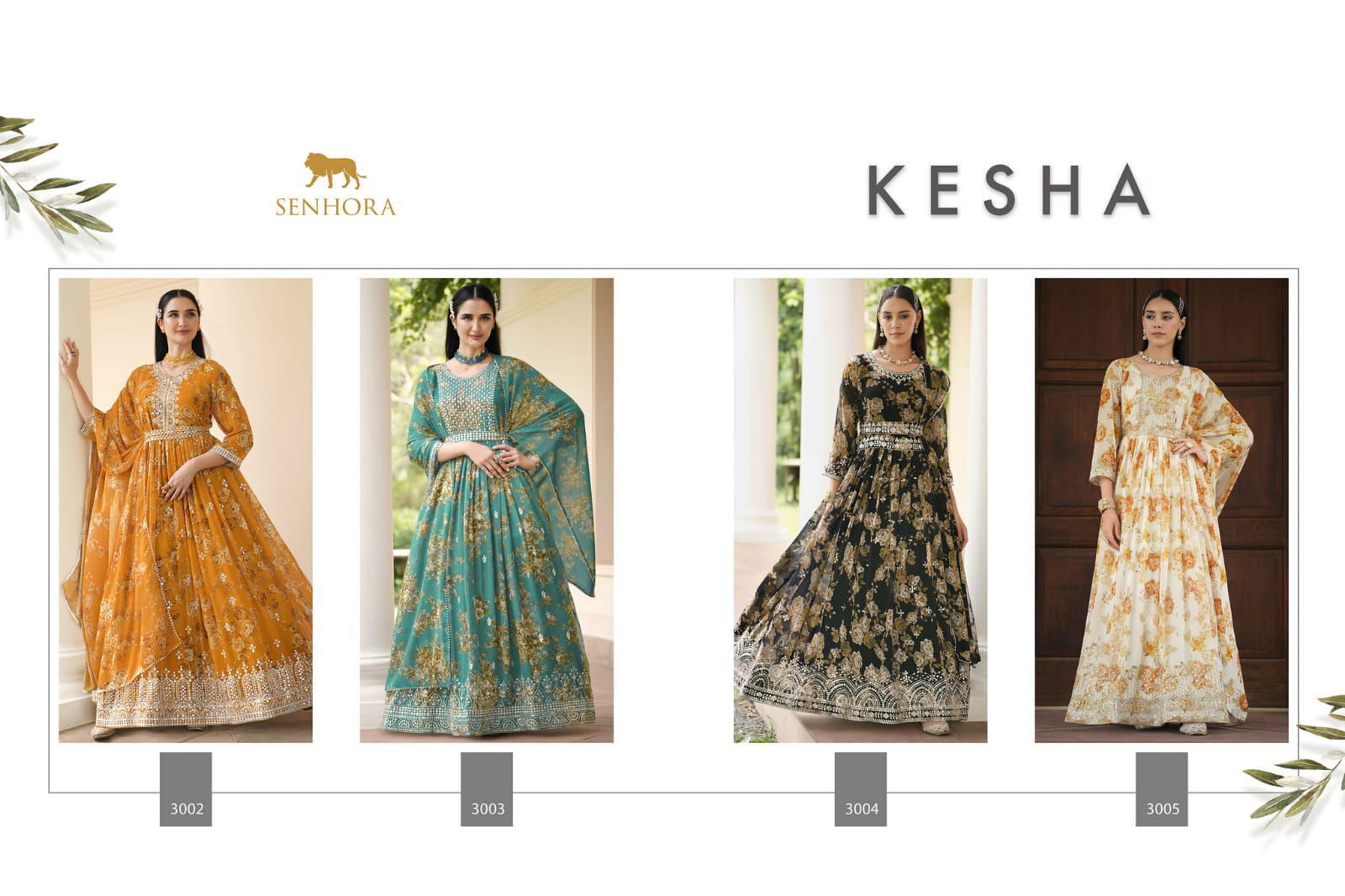 Senhora Kesha Anarkali Wedding Wear Gown Catalog
